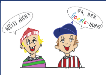 Weiss nich? - Na, der Google-Hupf.